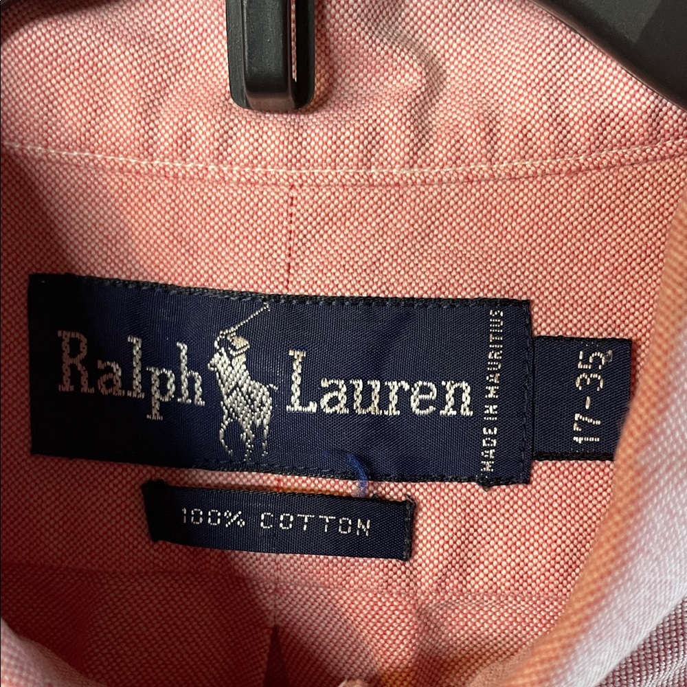 Ralph Lauren Polo Classic Pink Button-Down Shirt for Men - Picture 3 of 7